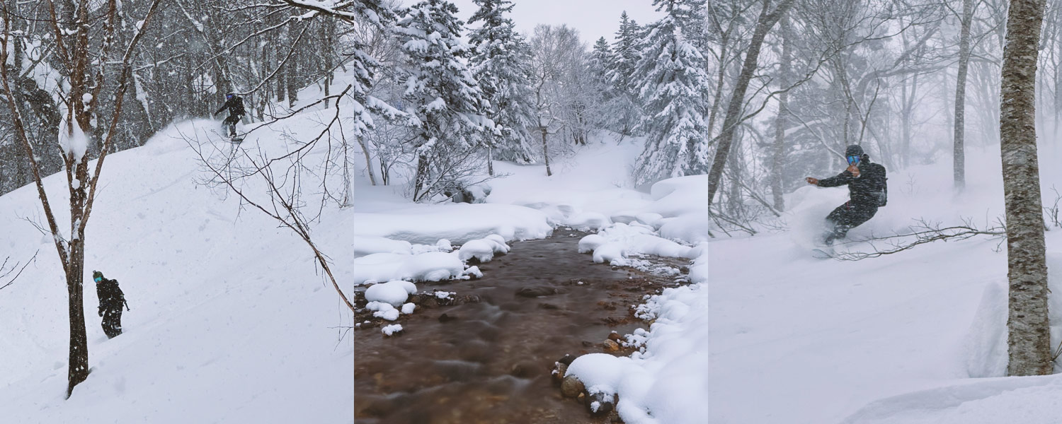 Stunning winter landscape in Hokkaido's backcountry